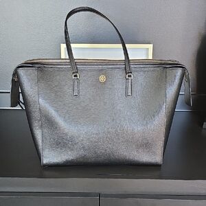 Tory Burch Elegant Black Tote Bag